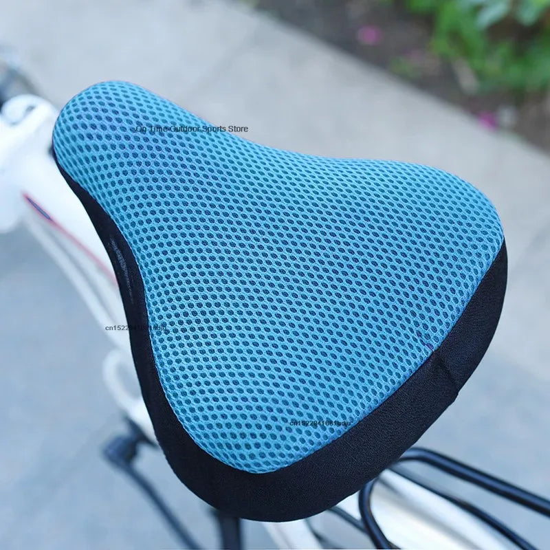 New 3D Soft Bicycle Saddle Bike Seat Cover Cycling Silicone Seat Cushion Cycling Breathable Saddle Comfortable Bicycle Bike