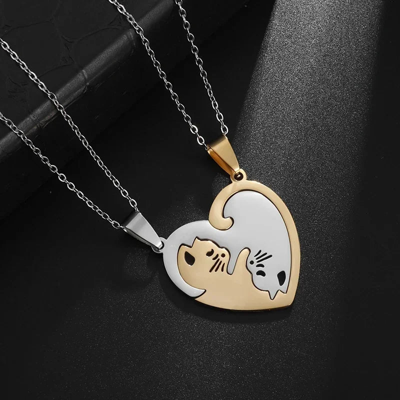 Cool Titanium Steel Dumbbell Pendant Necklace Barbell Fitness Pendant Men and Women Leisure Sports Punk Jewelry