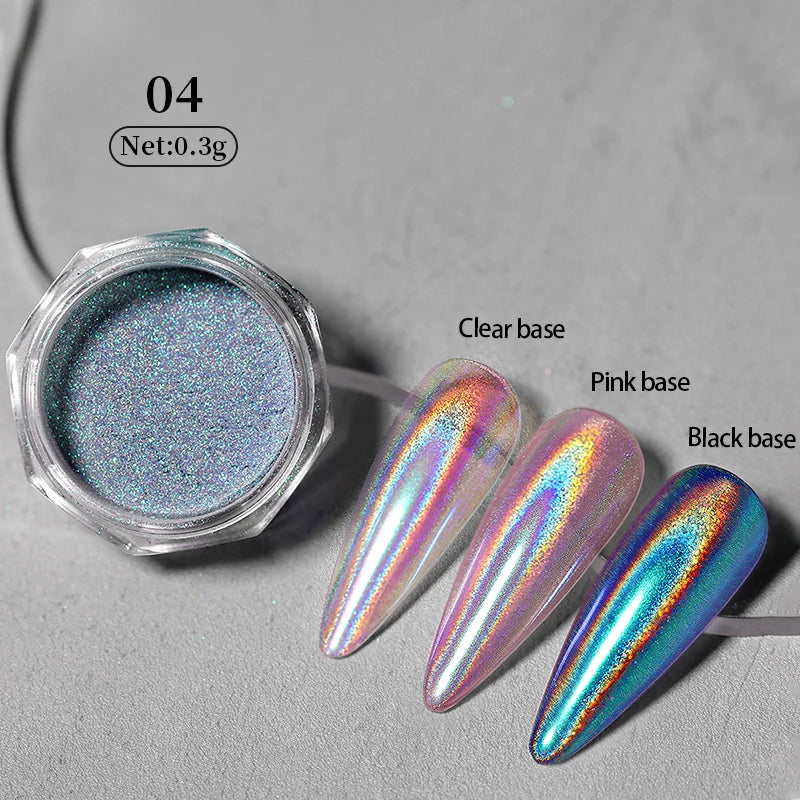 1 Box Red Cat Magnetic Powder Water Light Pink Cat Magnetic Effect Nail Chrome Pigment Dust Manicure New Year Nail Art Supplies