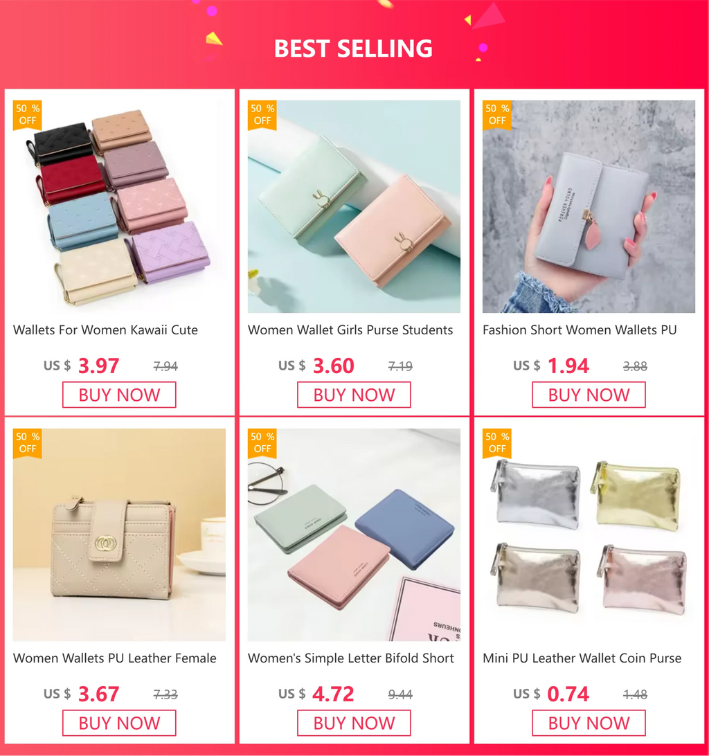 Women Wallets PU Leather Female Purse Mini Multi-Cards Holder Coin Short Wallets Slim Small Wallet Zipper Carteras Para Mujeres