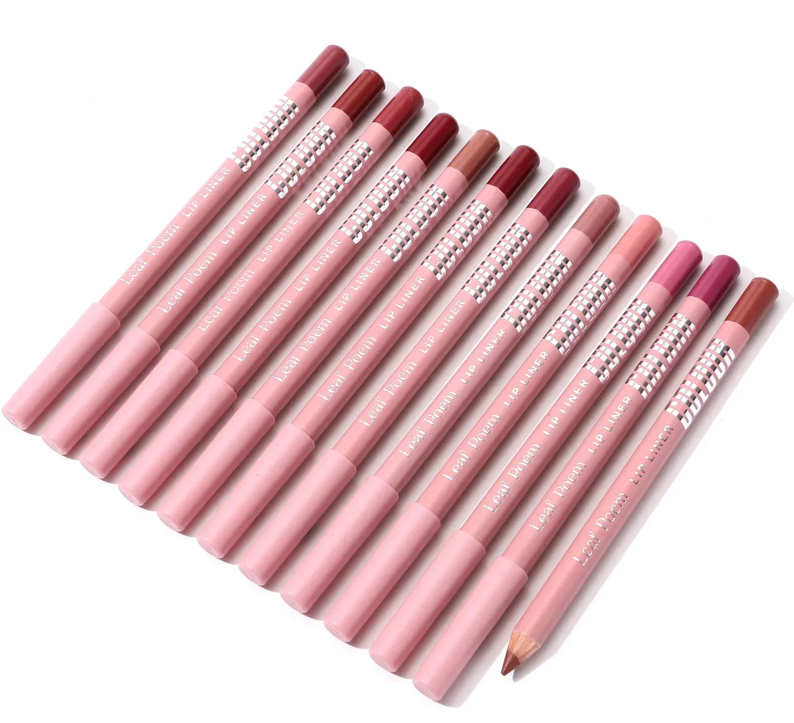 Nude Matte Lipstick Pencil Lipliner 12 Colors Waterproof Lip Liner Outline Lips Contour Makeup Matte Red Lipsticks Pen Cosmetics