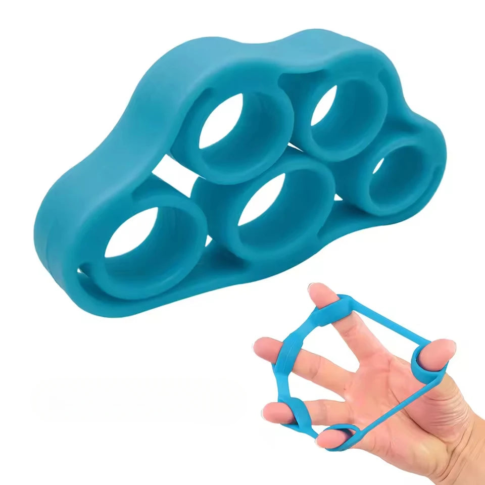 Silicone Finger Gripper Gym Hand Grip Resistance Band Wrist Stretcher Elastic Five Finger Expander Strength Trainer Exercise