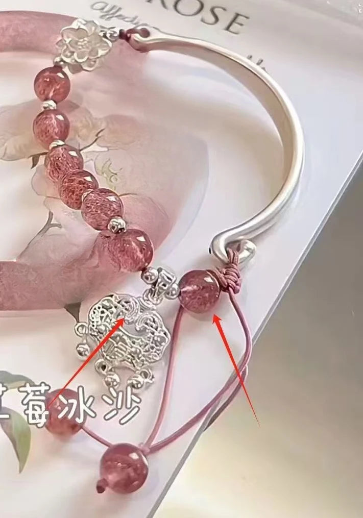 Chinese Style Tassel Beaded Bracelet for Women Retro Butterfly Pendant Charm Bracelets Temperament Bangles Fashion Jewelry Gift