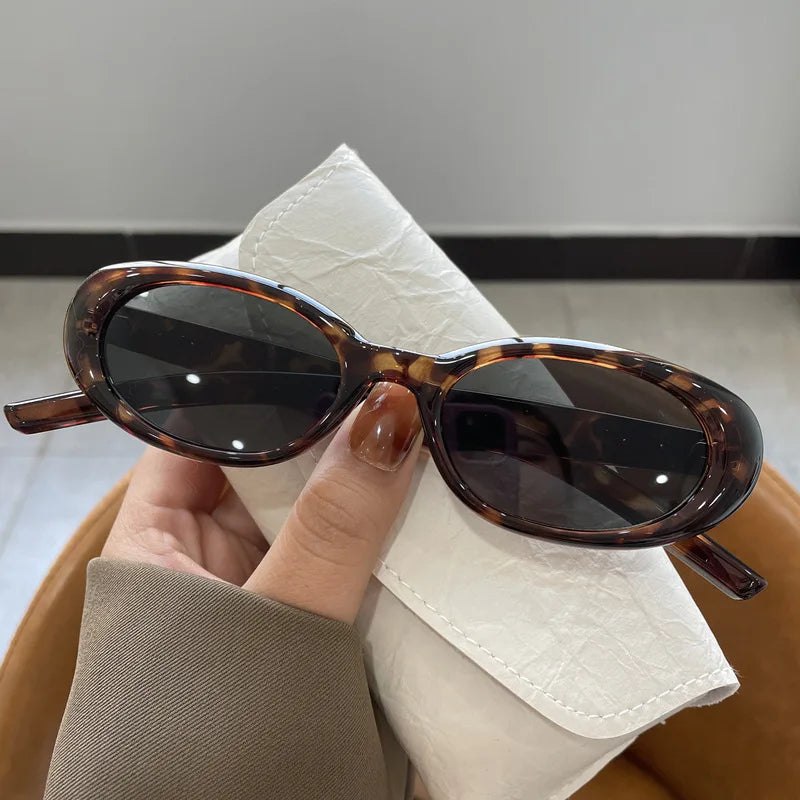 Popular Women's Sunglasses 2024  NEW Sunglasses Unique Oval Sun Glasses Men Goggle Shades Mirror Colorful Y2K Fashion Eyewear