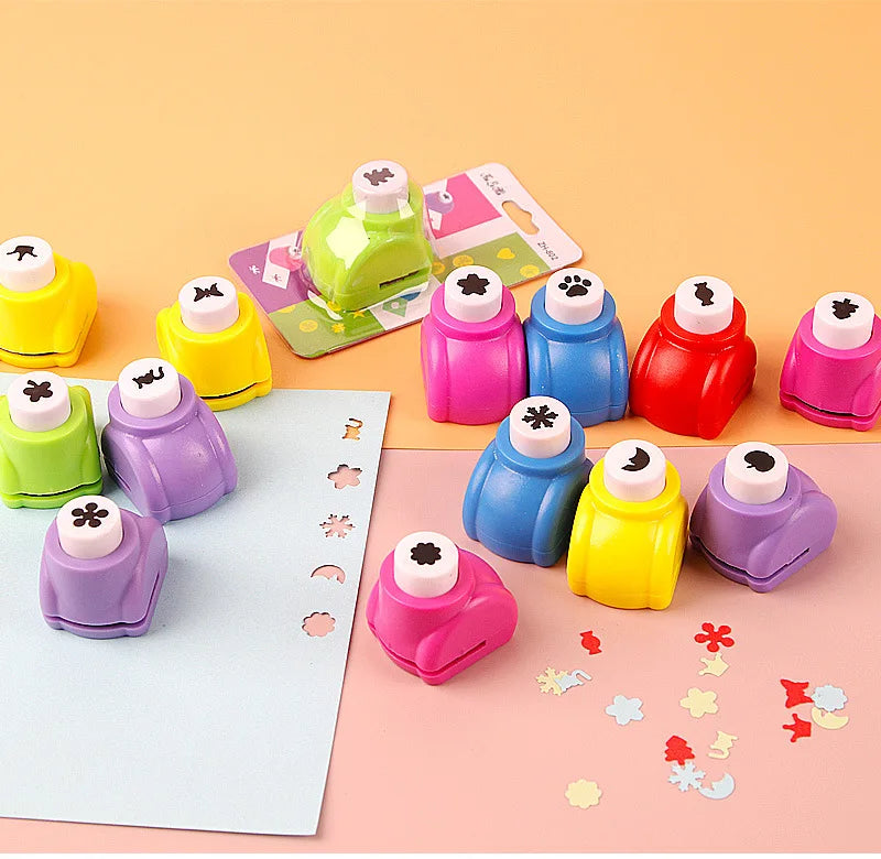 1Pc Mini Paper Punches DIY Crafts Tool Embossing Punches Kindergarten Handmade Hole Puncher For Scrapbooking Gift Card