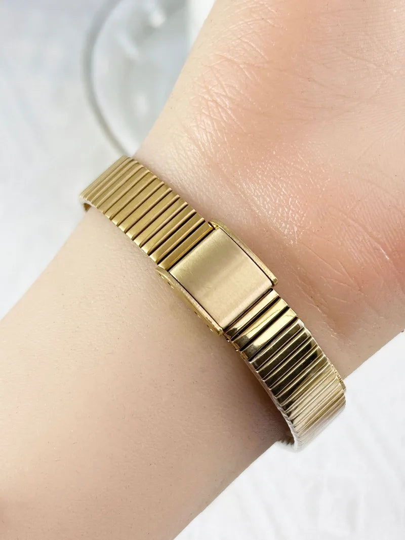 Retro Steel Strap Watch for Women Luxury Gift Square Quartz Watch Students Casual Ladies Wristwatch Dropshipping Reloj Mujer