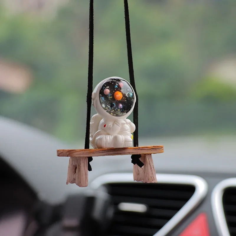 Car Accessories Interior Fun Ornaments Adorn Decors Car Decoration Creative Astronaut Pendant