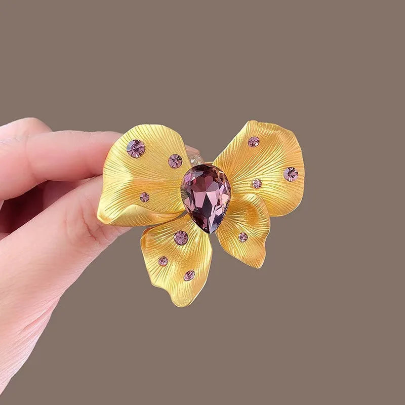 1PC New Tulip Flower Brooches for Women Elegant Design Sense Rose Clothing Accessories Pin Jewelry Luxury 2024 High Quality