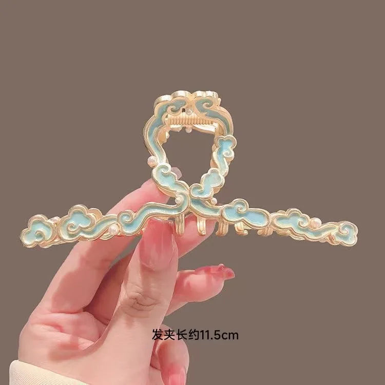 Pearl Flower Tassel Hair Claw for Women Cute Sweet Hair Clip Girls Fashion Elegance Headdress Korean Exquisite Hair Accessoires