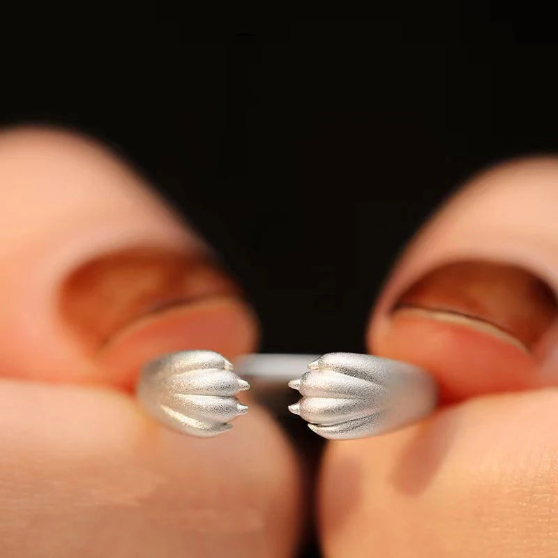 Vintage Punk Centipede Couple Ring Gothic Geometric Spine Five Finger Rings Hip Hop Hyperbole Anime Ring Jewelry