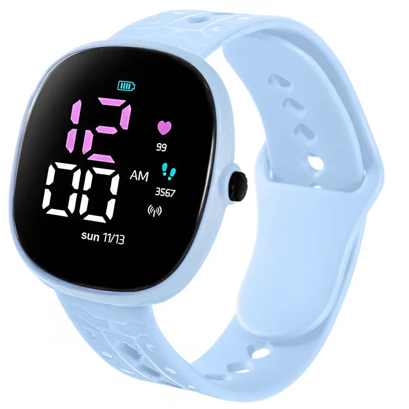 New LED Student Electronic Watch Children Wrist Watch Sports Waterproof Children's Digital Watch kids