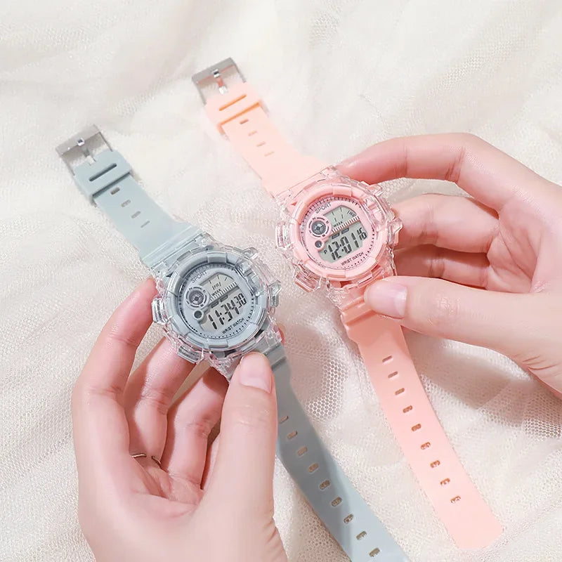 Children's Electronic Watch Teenage Couple Fashion And Sports Multifunctional Watch Electronic Watch Excluding bracelets