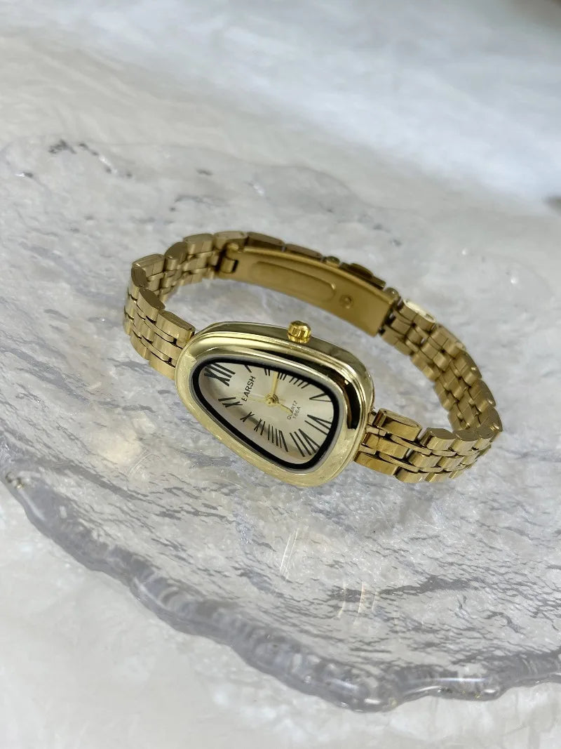 Hot Sale Stainless Steel Strap Women's Watch Irregular Snake Head Dial Ladies Quartz Watch Fashion Luxury Gift Clock Wholesale