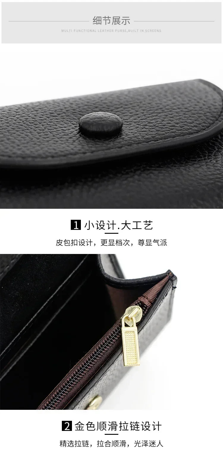 1PC Practical Women's Small Card Wallet Simple and Fashionable Small Card Bag School Girls' Coin Wallet Key Storage Bag