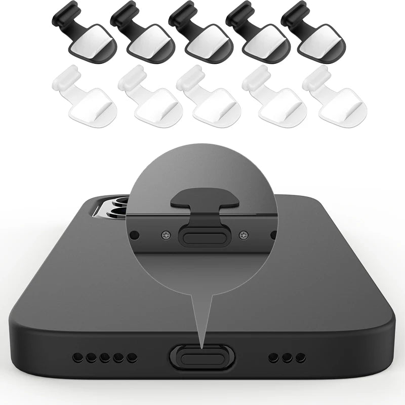 Type C Dust Plug Silicone Charging Port Stopper Cap Cell Phone Anti-dust Cover Charge Port Protector Earplug for IPhone 14 13 12