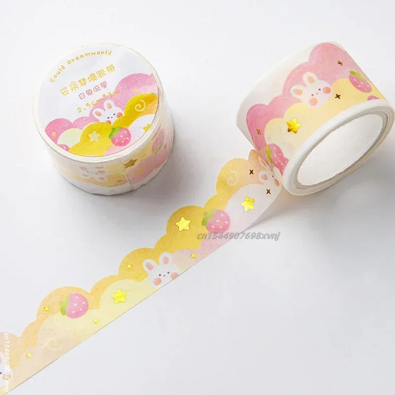 Kawaii Gradient Clouds Washi Tapes DIY Scrapbooking Journal Planner Diary Stickers Cute Masking Tape Korean Stationery Office