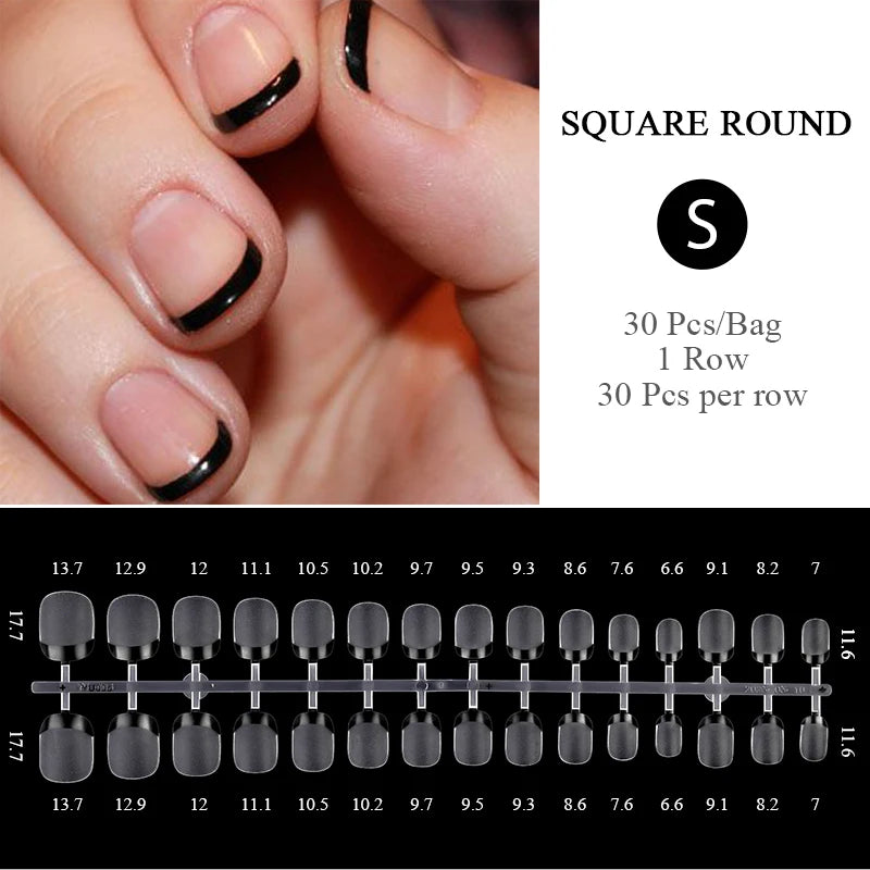 30pcs Gradient Fake Nails French Blush Nude Nail Waterproof Faux Medium Coffin False Nails Fingernails Press On Nails Tips  Mani