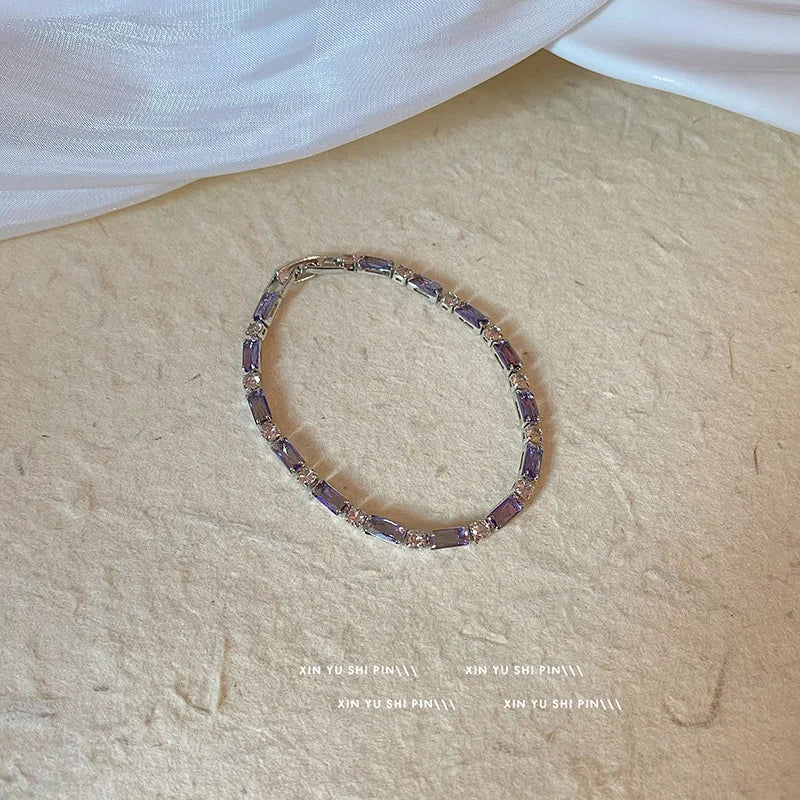 Woman Bracelet Crystal Rhinestone Bracelet Bangle Wristband Wedding Bridal Jewelry