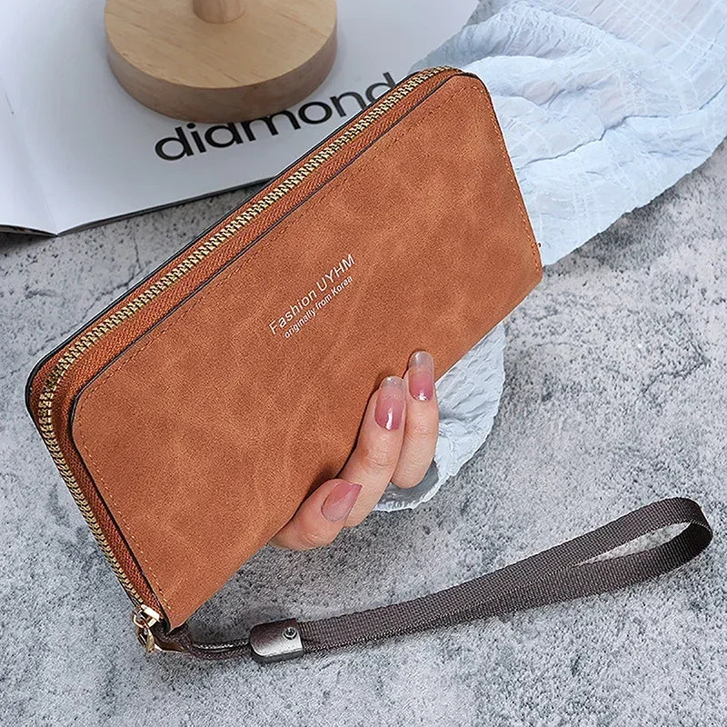 2024 Fashion Ladies Holding Long Wallets for Women Handbag Multi-function Card Mobile Phone Bag for Women Change Lady Purse