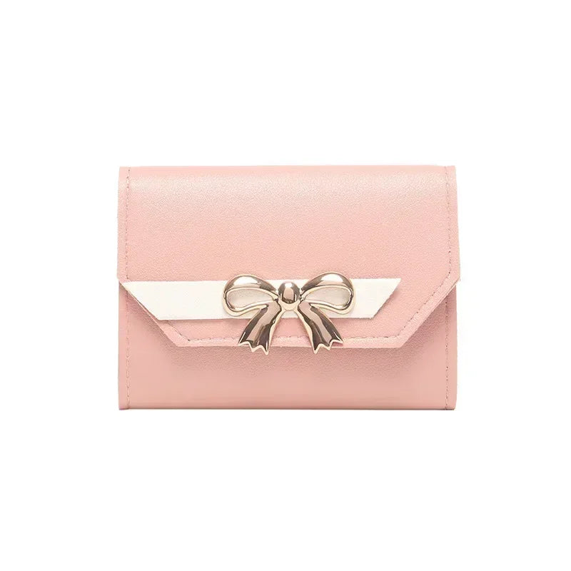 Candy Color Small Wallets PU Leather Coin Pures Ladies Card Holder Mini New Design Standard Short Purses for Women Solid Purses