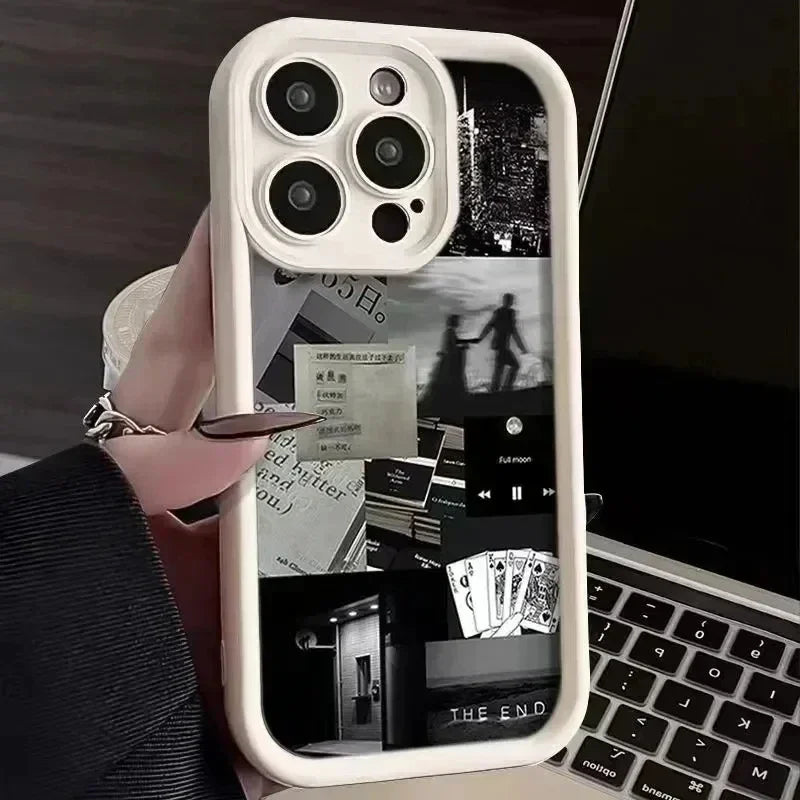 Liquid Silicone Case For iPhone 11 Funda iPhone 15 11 12 13 14 Pro Max XR XSMax 7 8 Plus SE 2020 2022 Lens Protection Soft Cover
