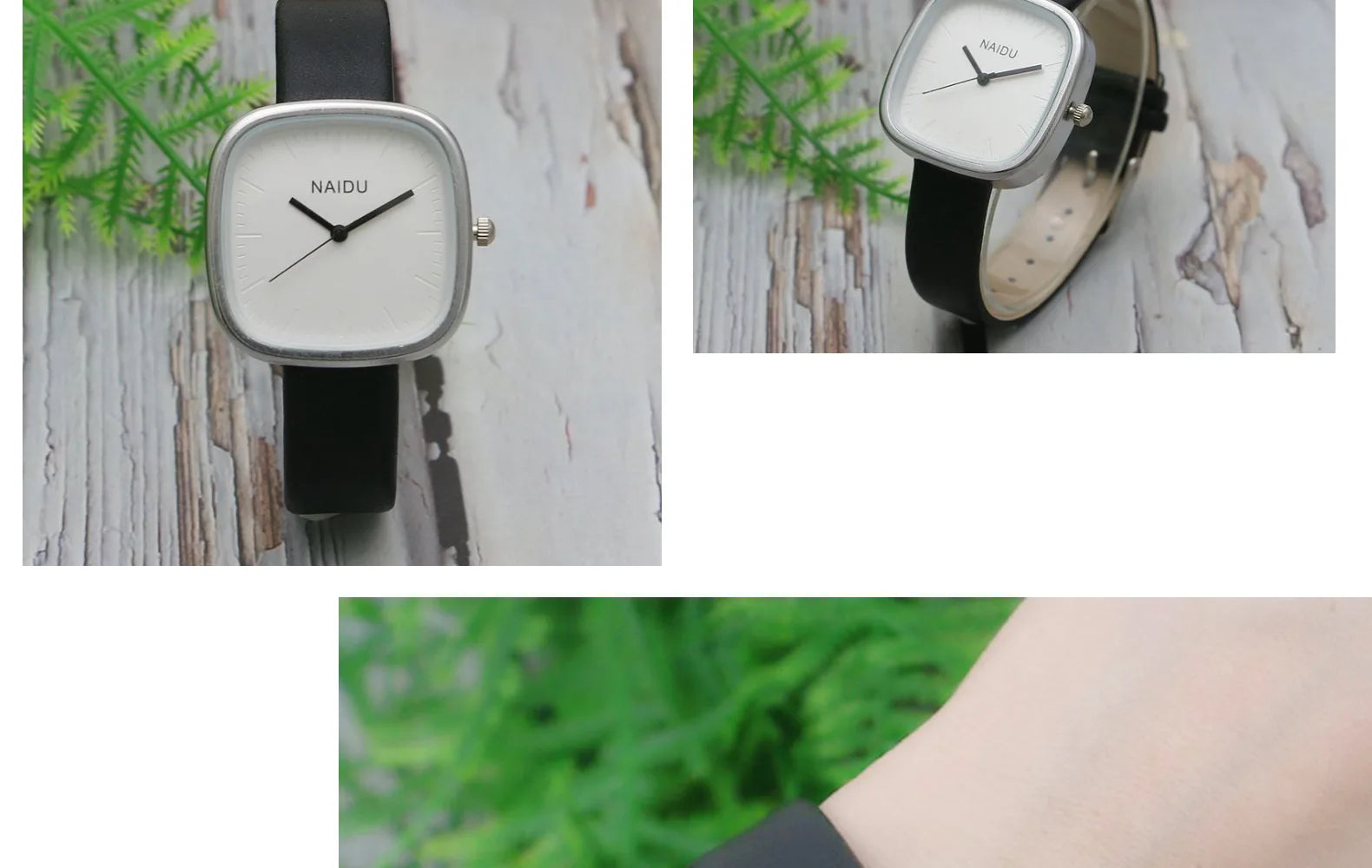 Simple Versatile Leather Belt Quartz Watch Fashion Student Small Square Watch Men and Women Student Wrist Watches Wholesale