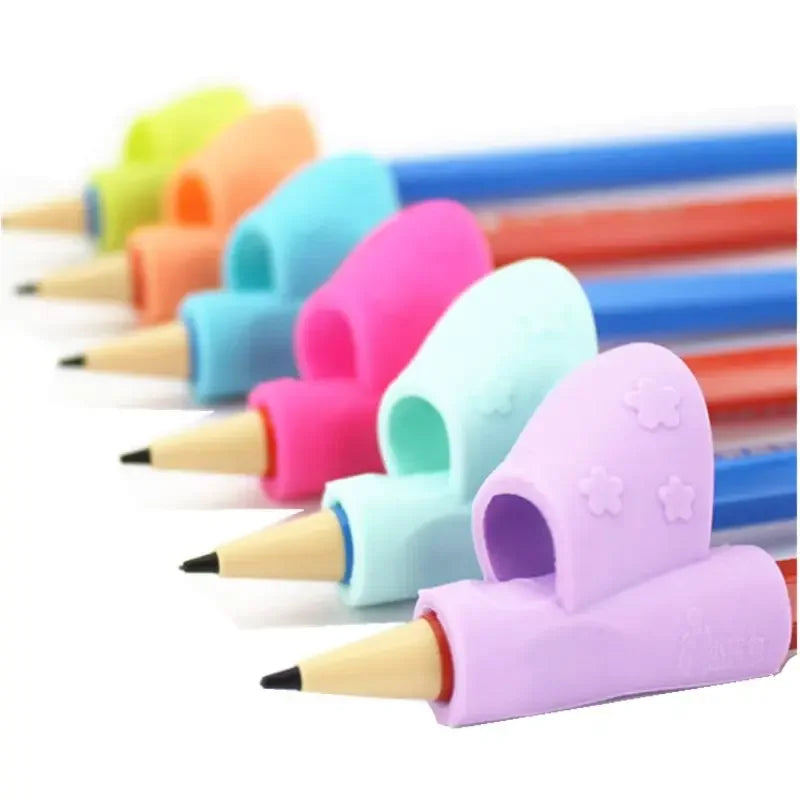 2pcs Kids Silicone Learning Writing Tool Pen Holder Writing Correction Device Toys Children Education Drawing Tool Toys Gift
