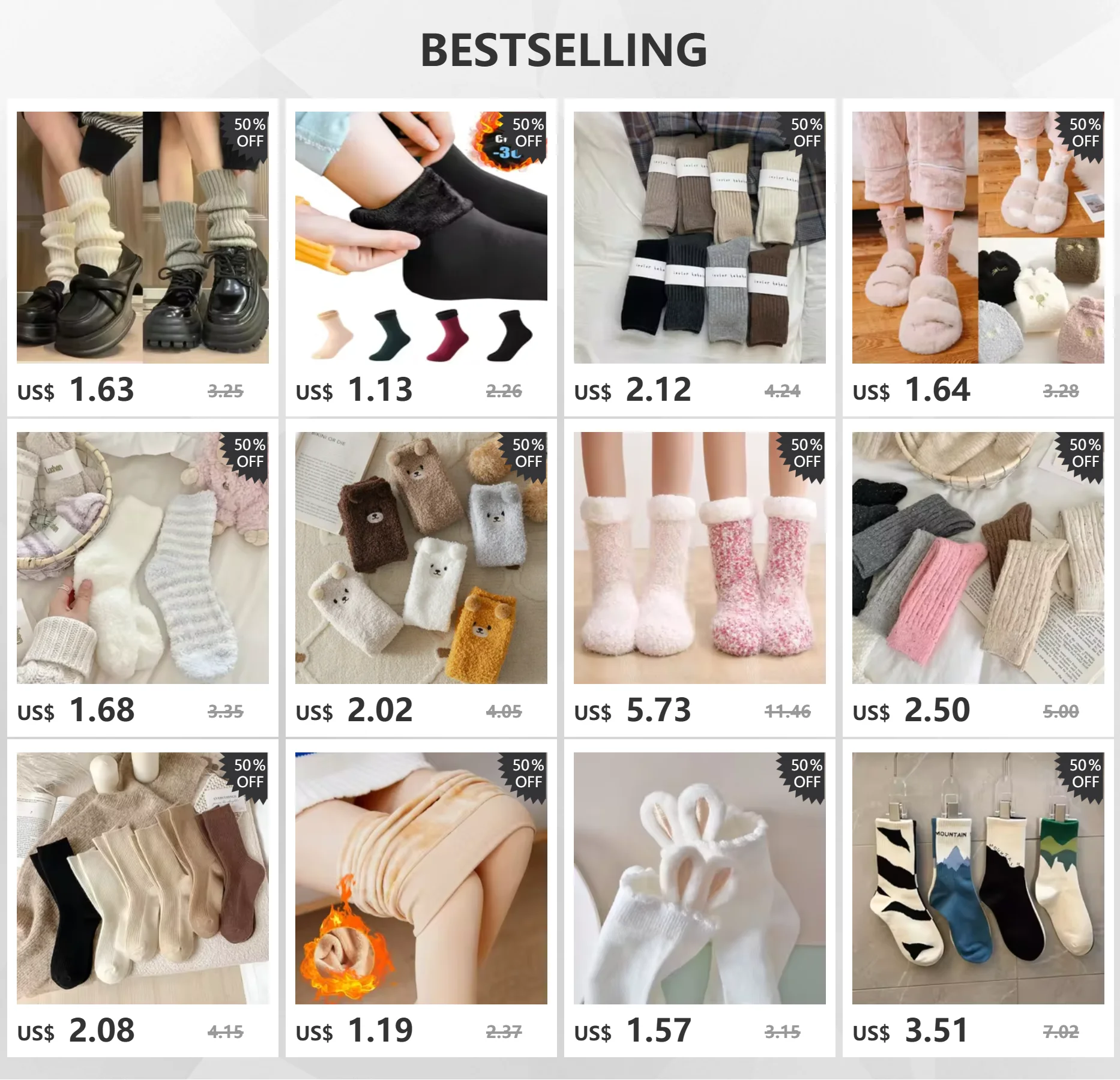 Female Winter Fleece Thick Warm Socks Soft Comfortable Solid Color Home Floor Thick Stocking Soft Boots Sleeping Socks