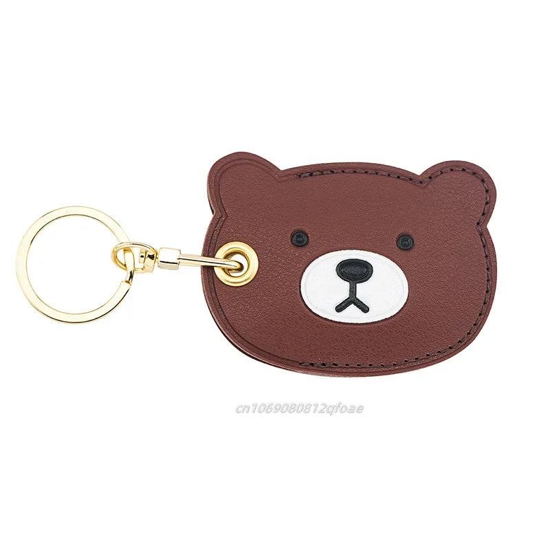Cute Strawberry Lemon Case for Apple Airtag Protection PU Leather Cover Pendant GPS Anti-lost Keychain Case Pet Dog Cat Collar