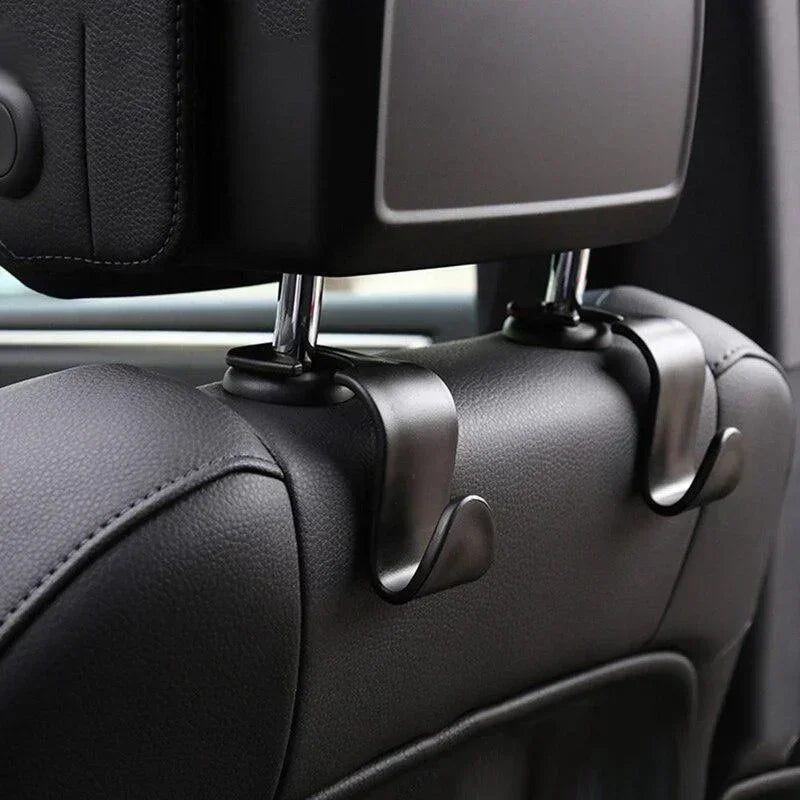 2pcs Headrest Mount Storage Car Seat Back Hooks Hangers Universal Hooks