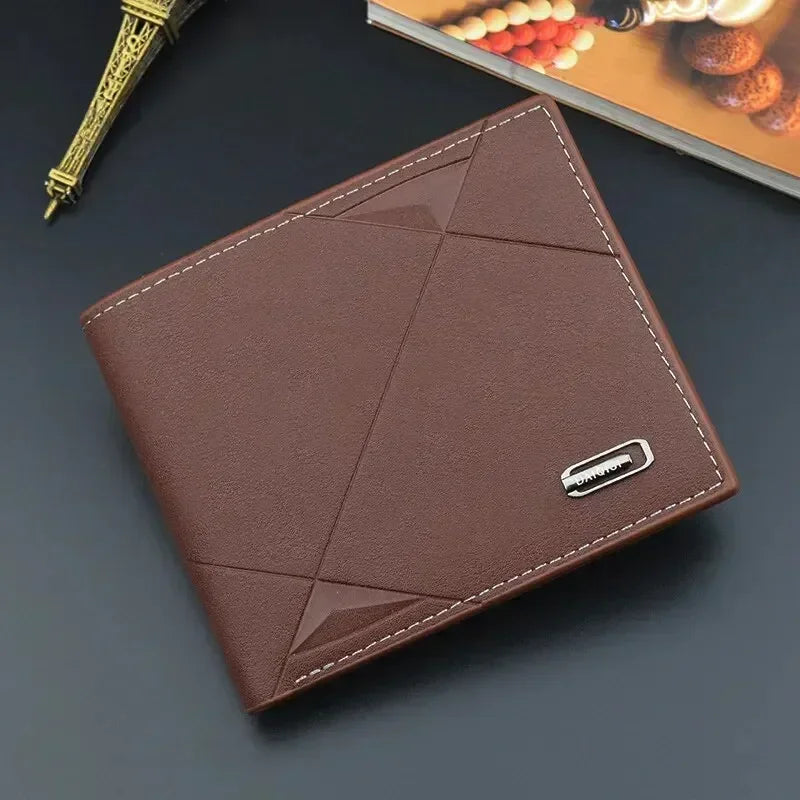 Wallet With Multiple Card Slots Short Wallet Thin Style Soft Slim Card Holder Zipper Coin Pocket Mens Wallet Holder Purses