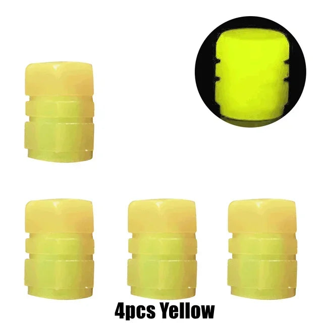 Luminous Tire Valve Cap Car Wheel Hub Glowing Dust-proof  Rim Stem Covers Applicable for Xiaomi M365/1S/Pro Scooter Accessories