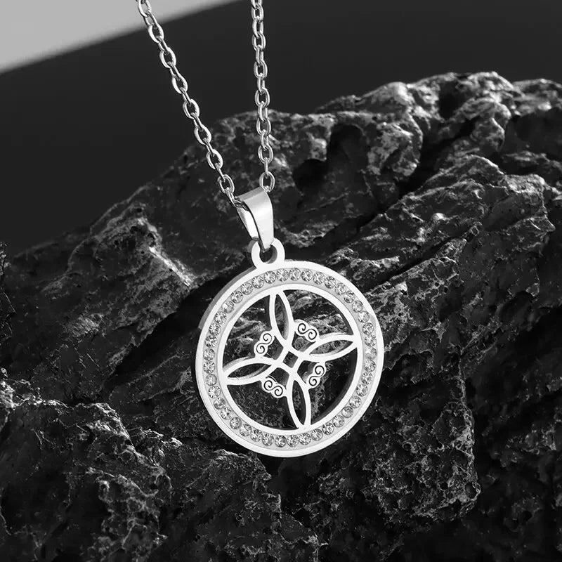 Stainless Steel Witchcraft Witch's Knot Adjustable Bracelet for Men Women Irish Celtic Supernatural Lucky Jewelry