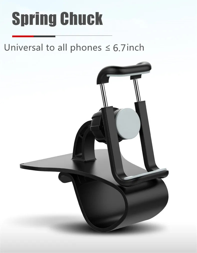 360° Rotatable Car Phone Holder Universal Smartphone Stands Car Rack Dashboard Support for Auto Grip Mobile Phone Fixed Bracket