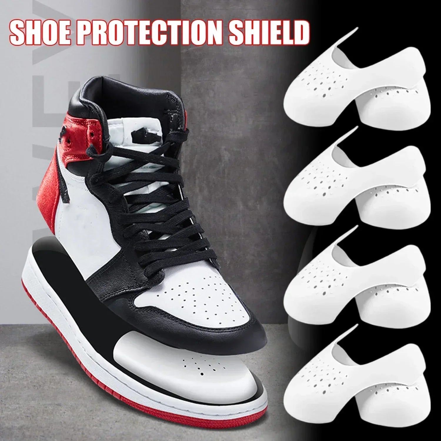 5Pairs Anti Crease Shoe Head Protector for Casual Sneaker Anti Wrinkle Shoe Toe Caps Support Stretcher Expander Shoes Protection