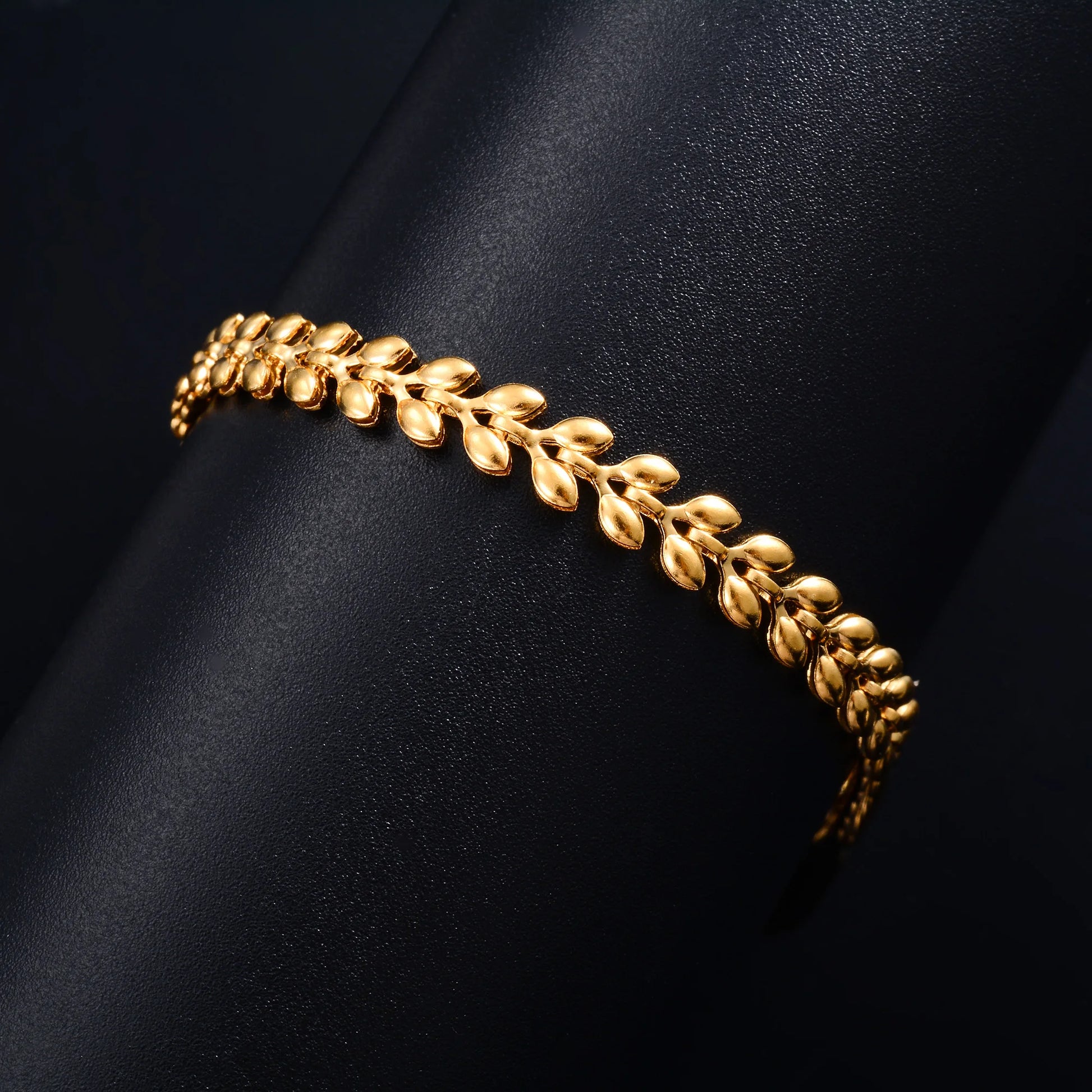 Bracelet Stainless Steel for Women Wheat Link Hand Chain with Extender Gold Color Plated Bangle Anklet Ladies Jewelry Accessory
