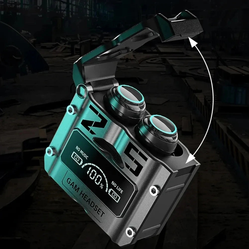 Wireless Noise Reduction HQ High Quality TWS Earphone M25 In-ear Type-C LED Display Recharge Earphone Waterproof Headphone