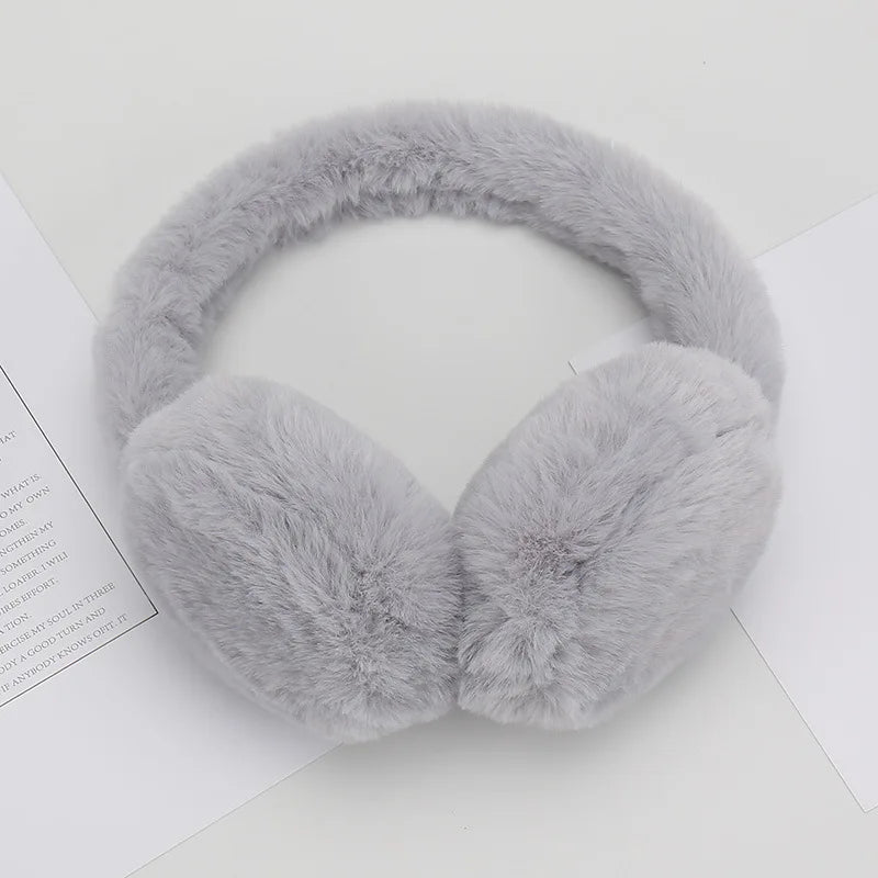 Soft Plush Earmuff for Winter Fashion Women's Outdoor Cold Protection Portable Travel Warm and Thickened Ear Muff Ear Protector