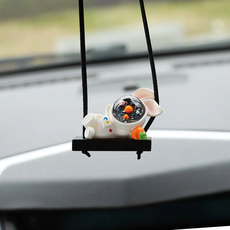 Car Accessories Interior Fun Ornaments Adorn Decors Car Decoration Creative Astronaut Pendant