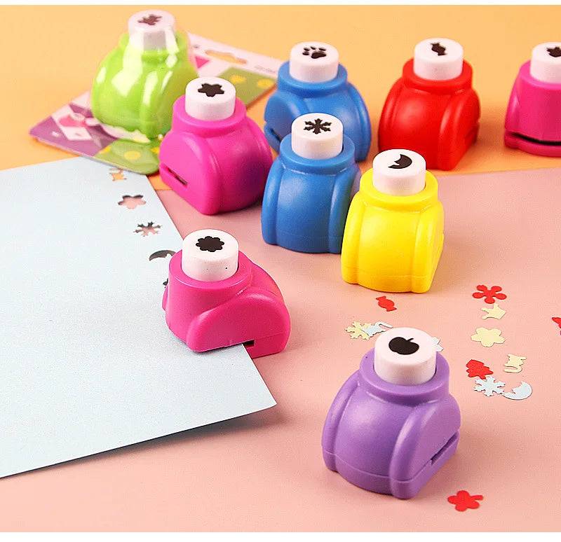 1Pc Mini Paper Punches DIY Crafts Tool Embossing Punches Kindergarten Handmade Hole Puncher For Scrapbooking Gift Card