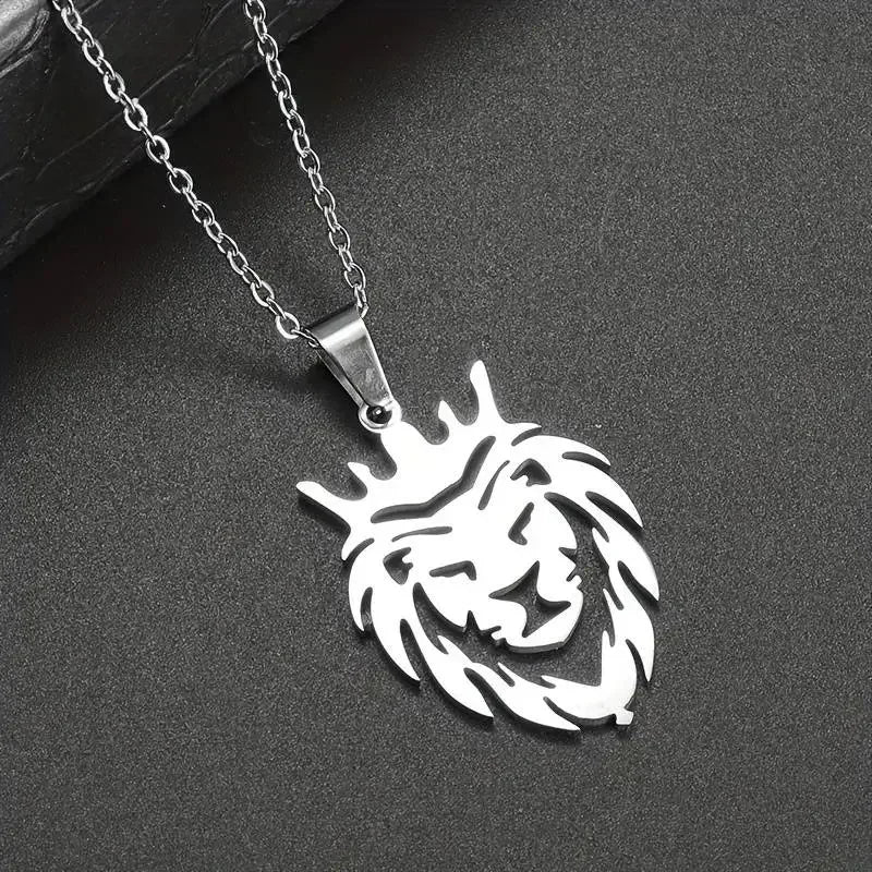 Christian Iced Out Bling Jesus Head Portrait Necklace Pendant Male and Female Cross Catholic Amulet Jewelry